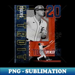 Spencer Torkelson Baseball Paper Poster Tigers 2 - Premium PNG Sublimation File - Bold & Eye-catching