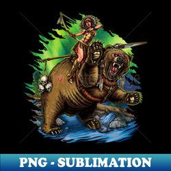 The Bear Rider - Creative Sublimation PNG Download - Stunning Sublimation Graphics