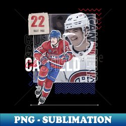 Cole Caufield hockey Paper Poster Canadiens 6 - Exclusive Sublimation Digital File - Unlock Vibrant Sublimation Designs