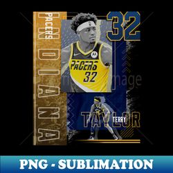 terry taylor basketball paper poster pacers 2 - retro png sublimation digital download - enhance your apparel with stunning detail