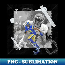 Bobby Wagner Football Paper Poster Rams 3 - Trendy Sublimation Digital Download - Enhance Your Apparel with Stunning Detail