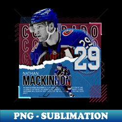 Nathan MacKinnon Hockey Paper Poster Avalanche - Stylish Sublimation Digital Download - Spice Up Your Sublimation Projects