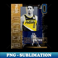 tyrese haliburton basketball paper poster pacers 2 - premium sublimation digital download - enhance your apparel with stunning detail
