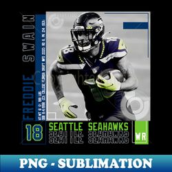Freddie Swain Football Edit Tapestries Seahawks - Instant PNG Sublimation Download - Create with Confidence