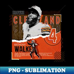 Anthony Walker Football Paper Poster Browns - Digital Sublimation Download File - Spice Up Your Sublimation Projects