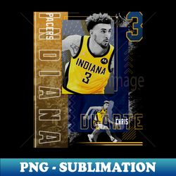 chris duarte basketball paper poster pacers 2 - png transparent digital download file for sublimation - bold & eye-catching