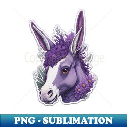 Cute Donkey Sticker - Cute Animal - Decorative Sublimation PNG File - Boost Your Success with this Inspirational PNG Download
