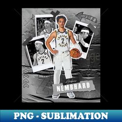 andrew nembhard basketball paper poster pacers 5 - instant png sublimation download - add a festive touch to every day