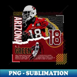 AJ Green Football Paper Poster Cardinals - Instant Sublimation Digital Download - Transform Your Sublimation Creations