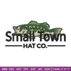small town hat co embroidery design, logo embroidery, logo design, embroidery file, logo shirt, digital download.