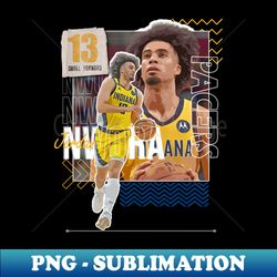 jordan nwora basketball paper poster pacers 6 - premium sublimation digital download - enhance your apparel with stunning detail