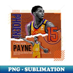 cameron payne basketball paper poster suns - modern sublimation png file - create with confidence