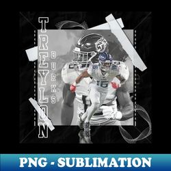 Treylon Burks Football Paper Poster Titans 3 - Premium Sublimation Digital Download - Perfect for Personalization