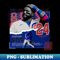 Jonathan Villar Baseball Paper Poster Cubs - Professional Sublimation Digital Download - Create with Confidence