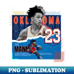 tre mann basketball paper poster thunder - elegant sublimation png download - create with confidence
