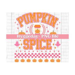 Pumpkin Spice PNG, Digital Download, Sublimation, Sublimate, cute, retro, caffeinated, fall, autumn, preppy, university, basic,