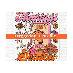 Thankful Season On PNG, Digital Download, Sublimation, Sublimate, cute, retro, fall, autumn, Thanksgiving, light switch, turkey, pumpkin,
