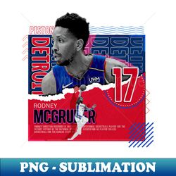rodney mcgruder basketball paper poster pistons - premium sublimation digital download - bold & eye-catching