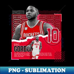 eric gordon basketball paper poster rockets - png transparent sublimation design - bold & eye-catching