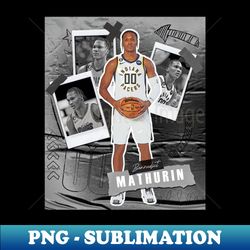 bennedict mathurin basketball paper poster pacers 5 - png sublimation digital download - spice up your sublimation projects