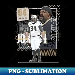 Cameron Jordan football Paper Poster Saints 6 - Stylish Sublimation Digital Download - Boost Your Success with this Inspirational PNG Download