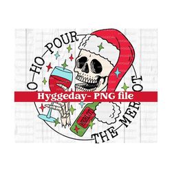 Christmas PNG, Digital Download, Sublimate, Sublimation, merry christmas, tree, holiday spirit, santa, wine, funny, skull, skeleton, skellie