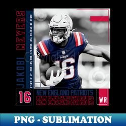 Jakobi Meyers Football Edit Tapestries Patriots - Instant PNG Sublimation Download - Perfect for Sublimation Art