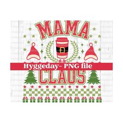 Mama Claus PNG, Digital Download, Sublimation, sublimate, Merry Christmas, Coffee, Santa, preppy, university, varsity,