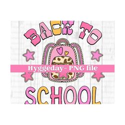 Back to School PNG, Digital Download, Sublimate, Sublimation, back to school, teacher, kids, cute, country, western, cow, fall, autumn,