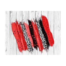 Glitter Brush Stroke Background Black Red, Sublimate Download, Leopard Swash,  Brush Stroke, Splash, Cheetah Background, paint splatter