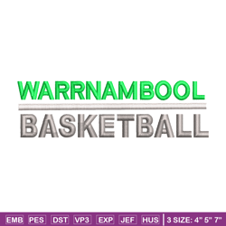 warrnambool basketball embroidery design, warrnambool basketball embroidery, logo design, logo shirt, digital download.