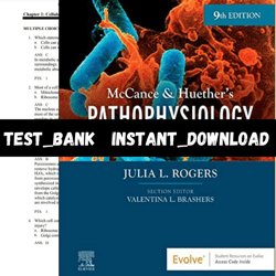 Test Bank for Pathophysiology The Biologic Basis for Disease in Adults 9th Edition McCance Huethers PDF | Instant Downlo