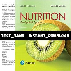 Nutrition An Applied Approach 5th Edition Thompson