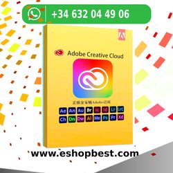 adobe creative cloud all apps plan (12 month official no trial and crack) 20 plud creative apps(photoshop,illustrator...