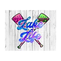 Lake Life PNG, Sublimation, tie dye, cheetah, leopard, watercolor, aztec, vacation, lake life, crossed paddles, summer, sun,