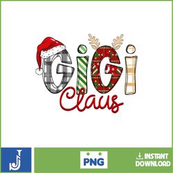 Gigi Claus Christmas Png, Mama Claus Png, Matching Family Png, Grandma Claus Png, Santa Christmas Png
