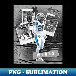 Xavier Woods football Paper Poster Carolina 5 - Elegant Sublimation PNG Download - Perfect for Personalization