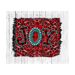 Joy PNG, Sublimation Download, gemstone, turquoise, leopard, plaid, country, western, christmas, holidays, sublimate,