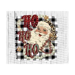Ho Ho Ho PNG, Sublimation download, christmas, vintage, retro, santa, sunglasses, sublimate, dtg,