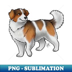 Dog - Tornjak - Red and White - High-Quality PNG Sublimation Download - Bold & Eye-catching
