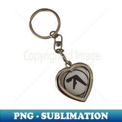 Aphex Twin Logo Heart Keychain - Special Edition Sublimation PNG File - Fashionable and Fearless
