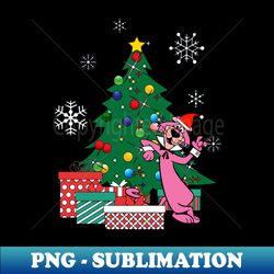 Snagglepuss Around The Christmas Tree - PNG Transparent Sublimation File - Perfect for Personalization