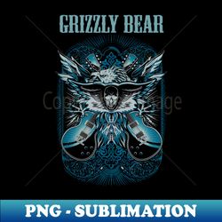 grizzly bear band - png transparent sublimation file - fashionable and fearless