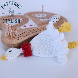 Elegant Silly Goose Dice Bag Crochet Pattern - Unique Gift for Gamers