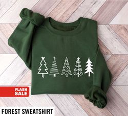 Christmas Tree Sweatshirt, Christmas Shirts for Women Christmas TShirt Shirts For Christmas Tree t-shirt Cute Holiday Sw