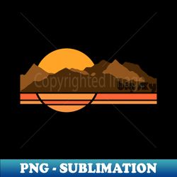 Retro Big Sky Montana 70s Style Tourist Souvenir - Premium PNG Sublimation File - Stunning Sublimation Graphics