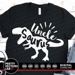 Uncle Saurus Svg, T-Rex Dinosaur Svg, Dinosaur Uncle Svg Dxf Eps Png, Uncle Dino Cut Files, T Rex Shirt Design, Funny Sv