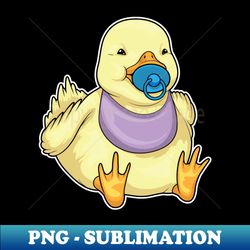 Duck Pacifier Bib - Professional Sublimation Digital Download - Unleash Your Creativity