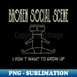 editing design parody of broken social scene - Modern Sublimation PNG File - Perfect for Creative Projects