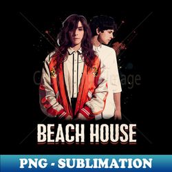 Classic Art Beach Music - Vintage Sublimation PNG Download - Vibrant and Eye-Catching Typography